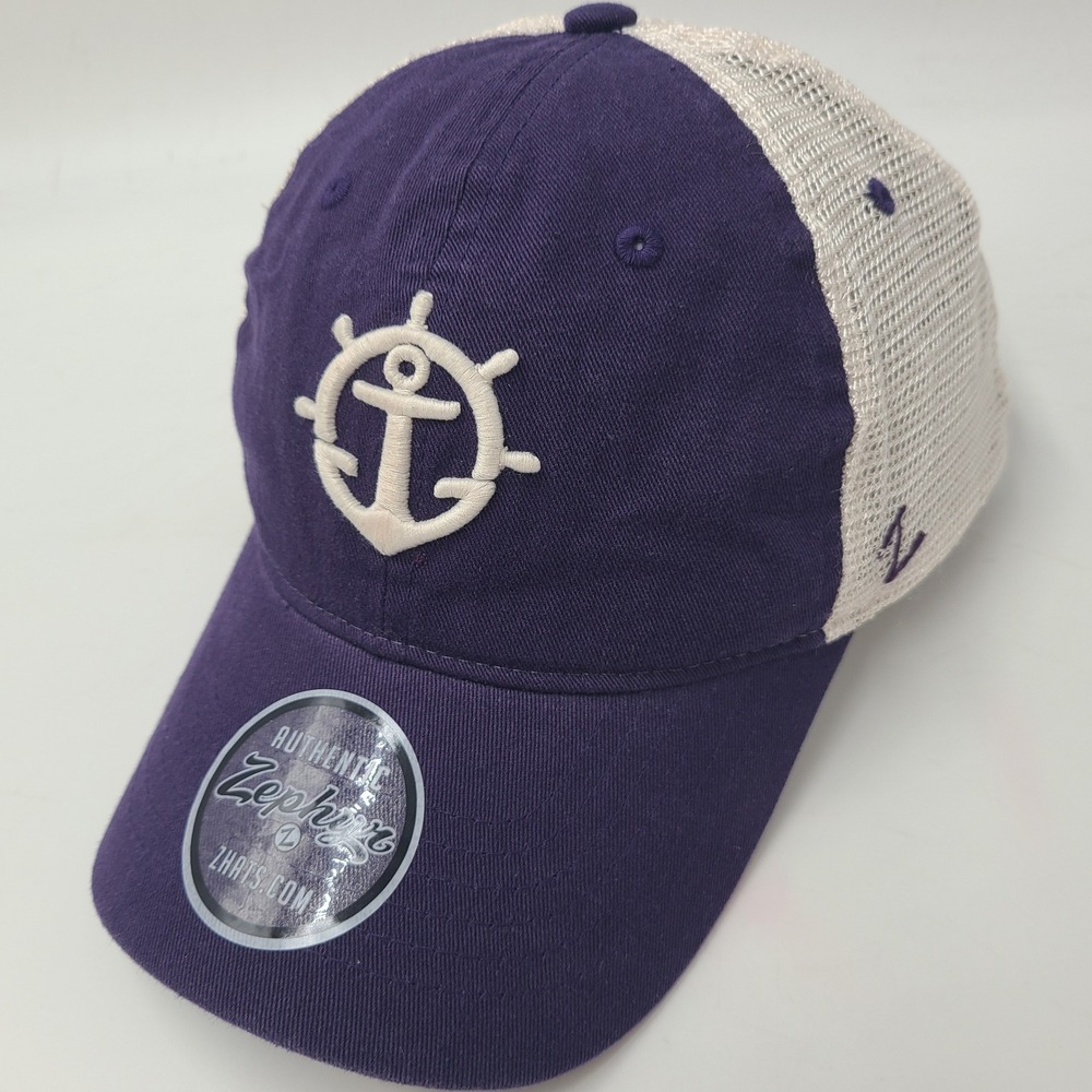 Portland Pilots Hat Snapback Trucker Mesh‎ Zephyr Purple White NCAA Casual Men